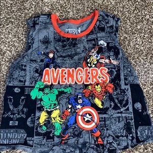 Gray Marvel crop top
